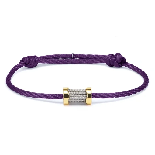 Charriol Bracelets<Forever™ Waves Charms Cord Bracelet Steel