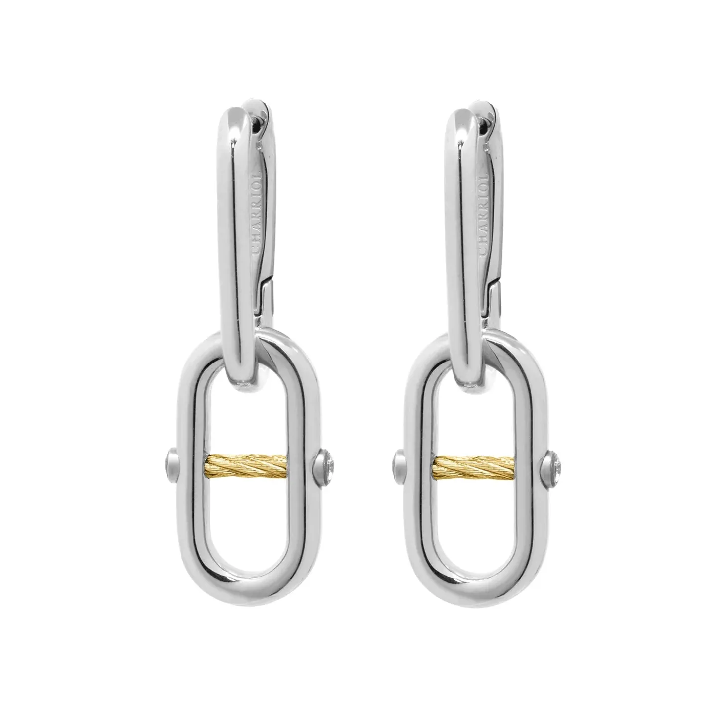 Charriol Earrings<St. Tropez® Mariner Link Earrings